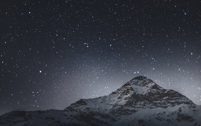 星夜雪山